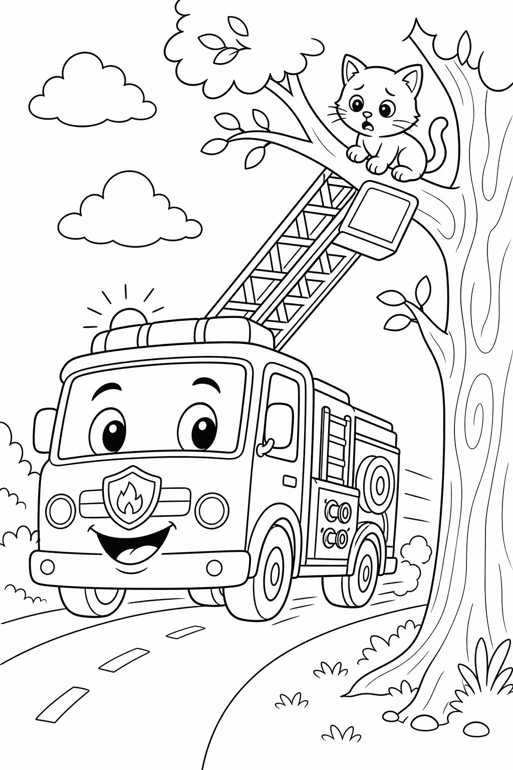 Cars & Trucks coloring page