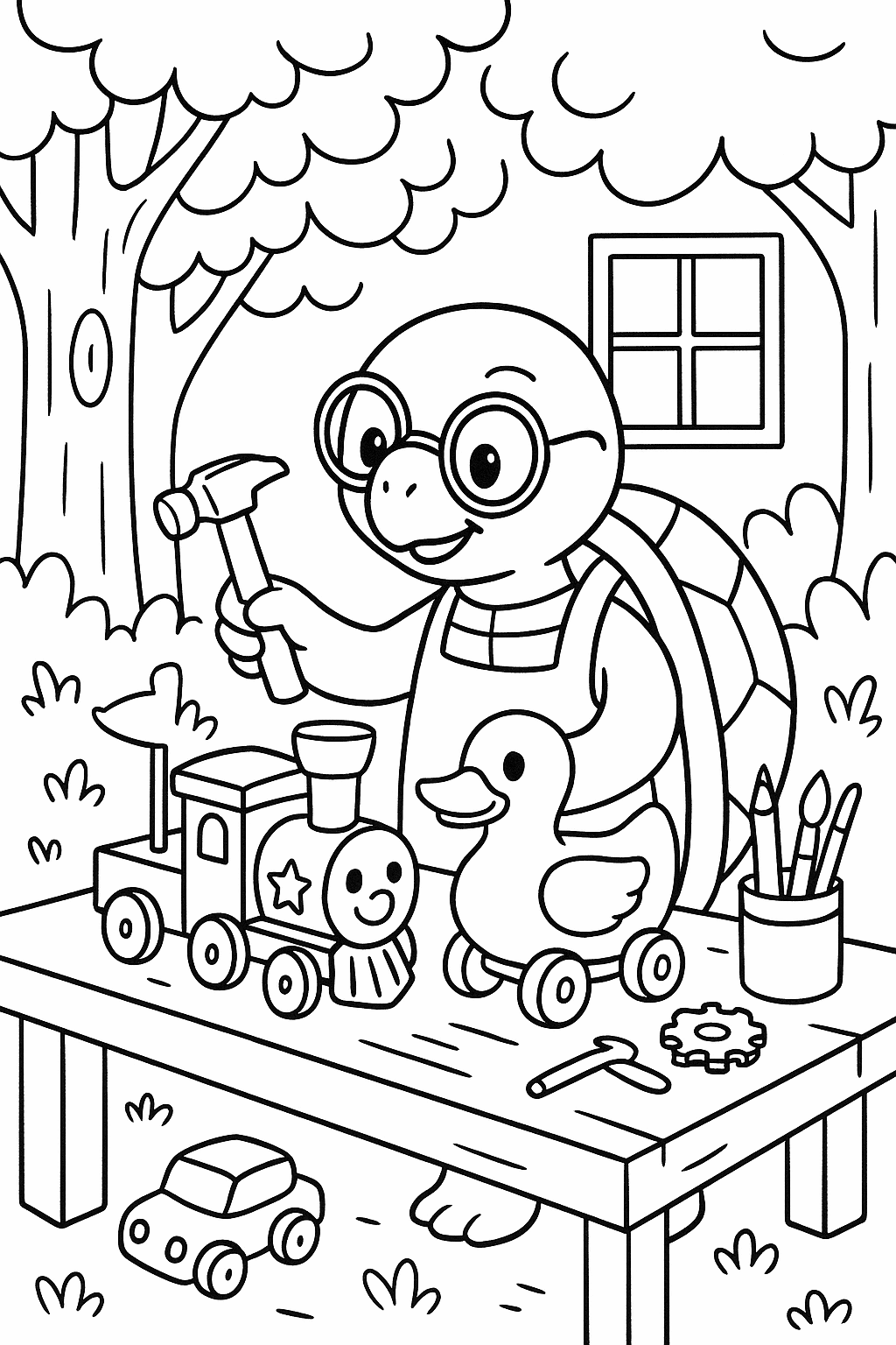 Turtle Parade Workshop coloring page